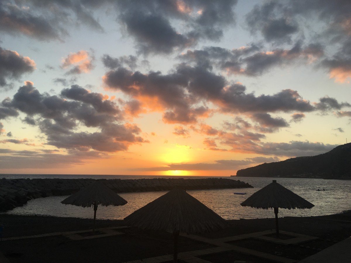 Ribeira Brava zonsondergang